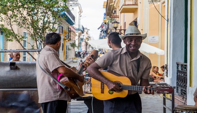 Musiciens de rue à La Havane Cuba